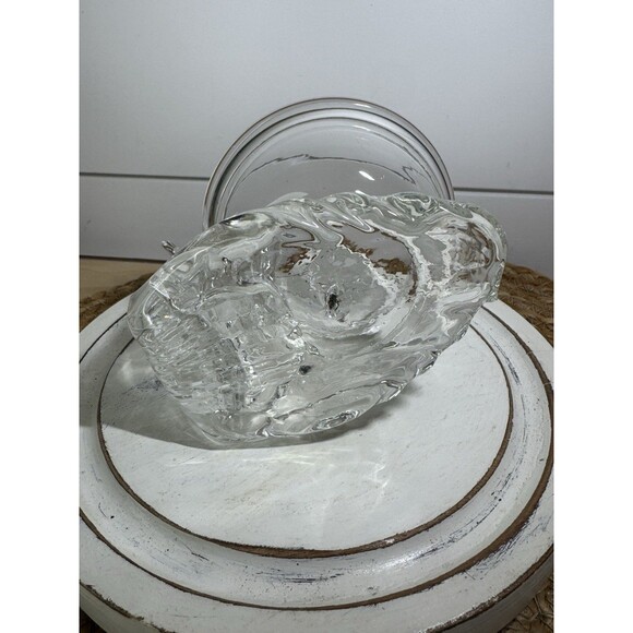 VTG Art Glass Bird Bath Trinket Dish Bowl Ashtray - Picture 7 of 7